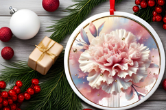 Round Christmass Ornament PNG Product Image 2