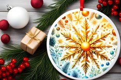 Round Christmas Ornament Sublimation|Clipart Product Image 2