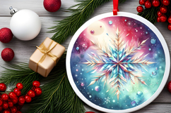 Round Christmass Ornament PNG Product Image 2