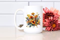 Vibrant Bouquet with Nasturtium | Clipart Product Image 2