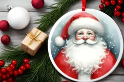 Watercolor Christmas Image Featuring Santa PNG Product Image 2