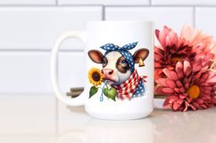 Cow Portrait Wearing Bandana | Clipart Product Image 2