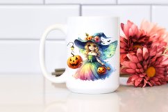 Vibrant Halloween Fairy Clipart Product Image 2