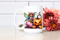 Vibrant Halloween Fairy Clipart Product Image 2