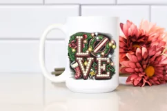 Retro Love Christmas Png Product Image 2