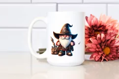 Vibrant Cowboy Gnome Watercolor PNG Product Image 2