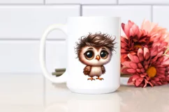 Baby Owl Shy Goofy Smile Clipart Product Image 2