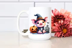 Cute Baby Pig Halloween | Sublimation | Clipart Product Image 2