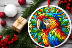 Round Christmass Ornament PNG Product Image 2