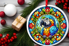 Round Christmass Ornament PNG Product Image 2