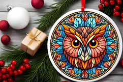 Round Christmass Ornament PNG Product Image 2