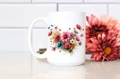 Watercolor Character in Vibrant Background | Flower Dog Product Image 2