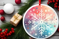 Colorful Pastel Watercolor Christmas Image Featuring Product Image 2