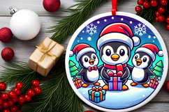 Round Christmass Ornament PNG Product Image 2