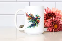 Vibrant Bird with Plant Leaves PNG Product Image 2