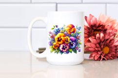 Colorful Buquet Pansy Product Image 2