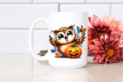 Whimsical Owl Pumpkin Tongue | Sublimation | Clipart Product Image 2