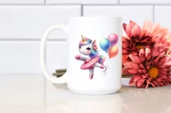 Cute Baby Unicorn Dancer | Sublimation Clipart Product Image 2