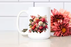 Artistic Begonia Floral Clipart Product Image 2