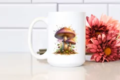 Glossy Mushroom Watercolor PNG Product Image 2