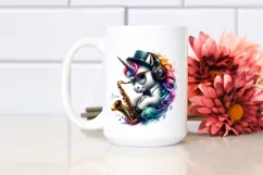 Artistic Unicorn Jazz Club PNG Product Image 2