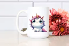 Funny Baby Face Unicorn PNG Product Image 2