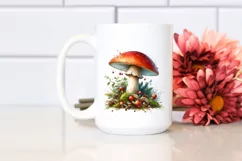 Detailed Mushroom Watercolor PNG Product Image 2