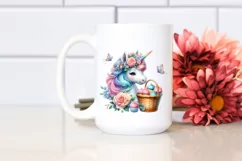 Colorful Baby Unicorn Monkey PNG Product Image 2