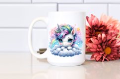 Cute Baby Unicorn with a Cool Haircut | Clipart Product Image 2