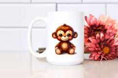 Small Brownish Plush Monkey Sewed Product Image 2