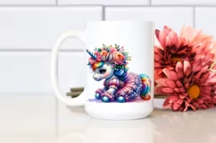 Colorful Baby Unicorn Pavane PNG Product Image 2