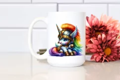 Warrior Baby Unicorn PNG Product Image 2