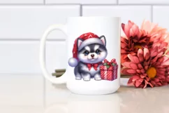 Expressive Baby Siberian Husky, Vibrant PNG Product Image 2