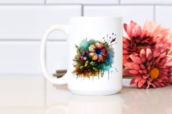 Stained Petunia Sublimation Clipart Product Image 2