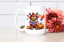 Cute Vibrant Baby Elk Halloween | Sublimation Clipart Product Image 2
