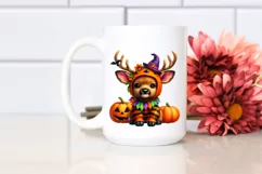 Cute Vibrant Baby Elk Halloween | Sublimation Clipart Product Image 2