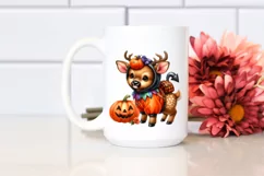 Cute Vibrant Baby Elk Halloween | Sublimation Clipart Product Image 2