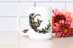 Vibrant Bird with Flowers PNG Product Image 2