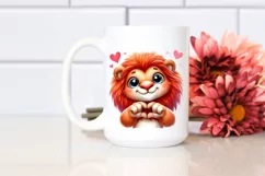 Sublimation Funny Lion Love Sign Clipart Product Image 2
