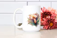 Wooden Calla Lily with Watercolor Splash Product Image 2