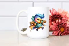 Cute Baby Bird Jumping PNG Product Image 2