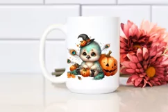 Baby Peacock with Pumpkin, PNG Product Image 2