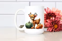 Cute Baby Elk Watercolor Drawing | Sublimation Clipart Product Image 2