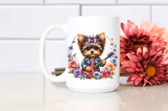 Sublimation Baby Yorkipoo Rock Star Clipart Product Image 2