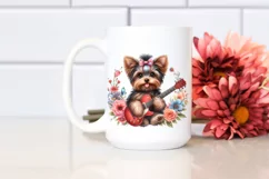 Sublimation Baby Yorkipoo Rock Star Clipart Product Image 2