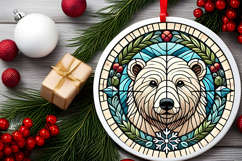 Round Christmass Ornament PNG Product Image 2