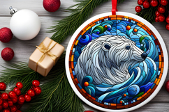 Round Christmass Ornament PNG Product Image 2