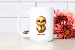Colorful Baby Chick Watercolor Funny Product Image 2
