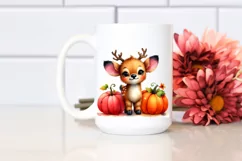Vibrant Drawing Cute Baby Elk | Clipart Product Image 2