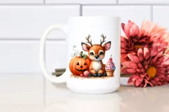 Cute Baby Elk Watercolor Vibrant Product Image 2